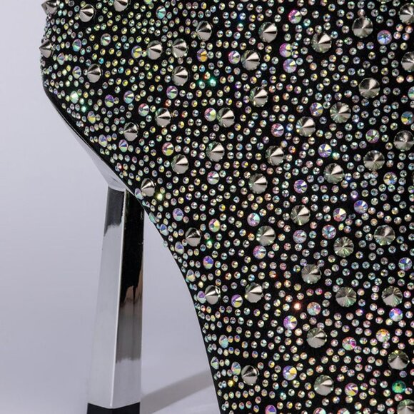 AZALEA WANG ALL EYES ON ME STILETTO BOOTIE IN MULTI ( BRAND NEW !!! ) - Picture 3 of 8